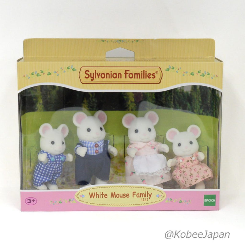 WHITE MOUSE FAMILY 4121 Figure Epoch Sylvanian Families