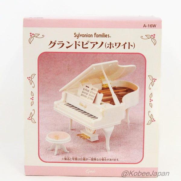 GRAND PIANO WHITE A-16W Epoch Japan Sylvanian Families