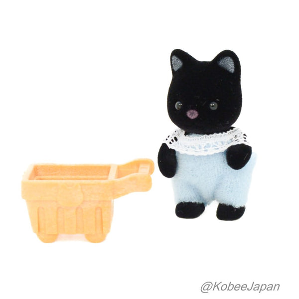 FLUFFY DREAM COLLECTION BABY SHOPPING SERIES CHARCOAL CAT Sylvanian Families