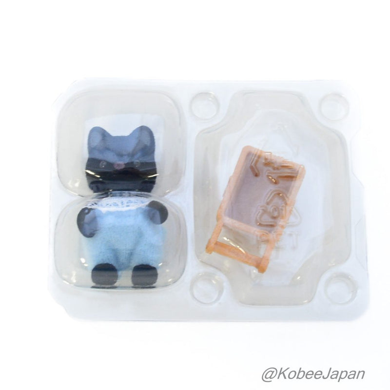 FLUFFY DREAM 系列婴儿购物系列 CHARCOAL CAT Sylvanian Families