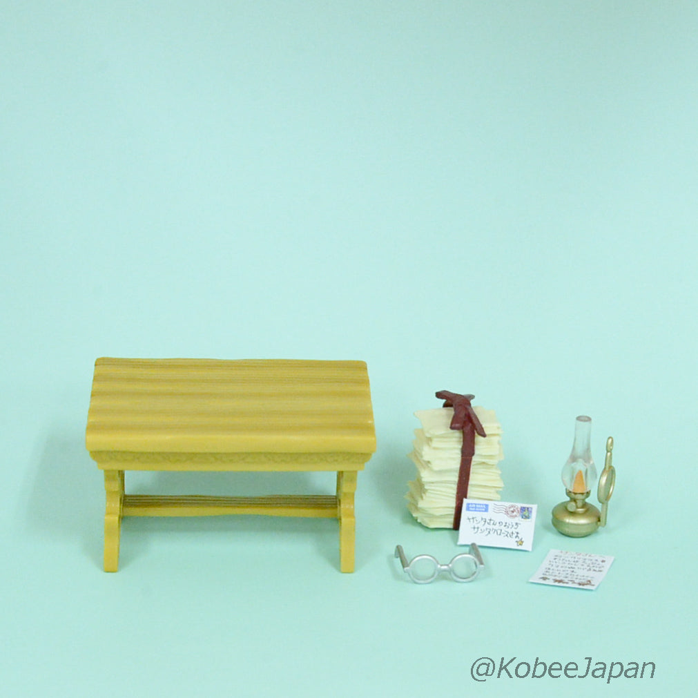 Christmas Maison du Père Noël 8 pièces Ensemble complet pour maison de poupée Miniature 2022 Re-ment