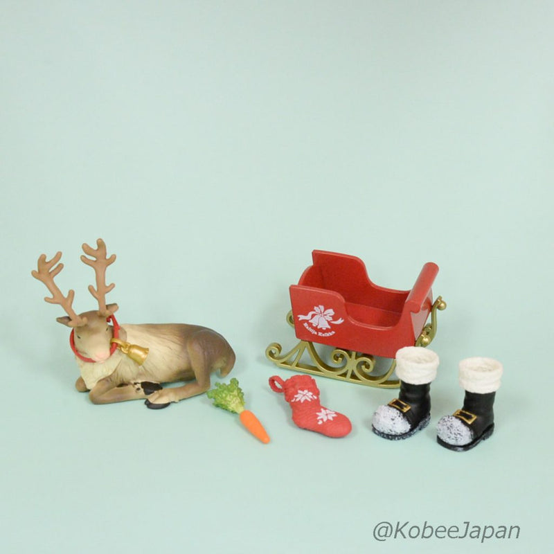 Re-ment CHRISTMAS SANTA�fS HOUSE 8 pcs Full Set for dollhouse JAPAN Miniature Re-ment