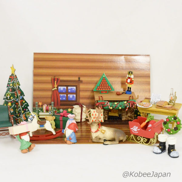 Re-ment CHRISTMAS SANTA�fS HOUSE 8 pcs Full Set for dollhouse JAPAN Miniature Re-ment