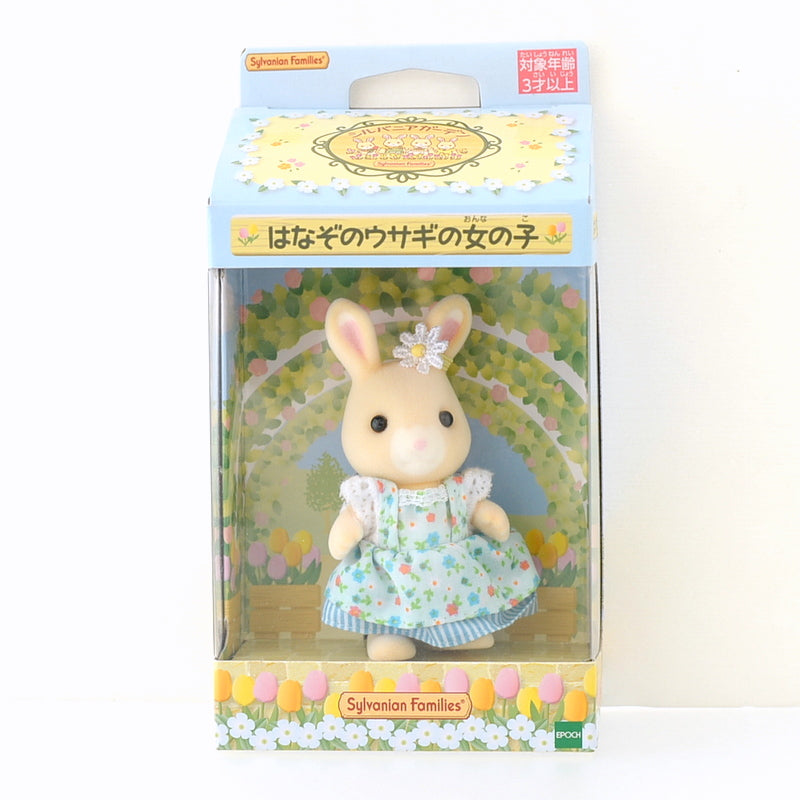 Chica Conejo del Jardín de Flores Vestido Azul Hanazono 2020 Familias Silvanian Calico Critters