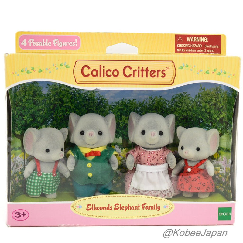 Calico Critters ELLWOODS ELEPHANT FAMILY CC1570 Sylvanian Families International Playthings LLC