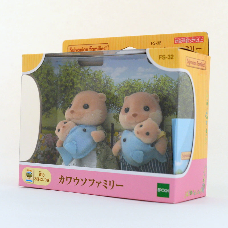 OTTER FAMILY FS-32 Dolls Epoch Japan  Sylvanian Families