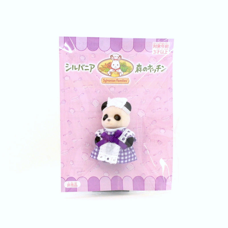 Forest Kitchen Baby Panda Waitress 2000 Sylvanian Families Calico Critters