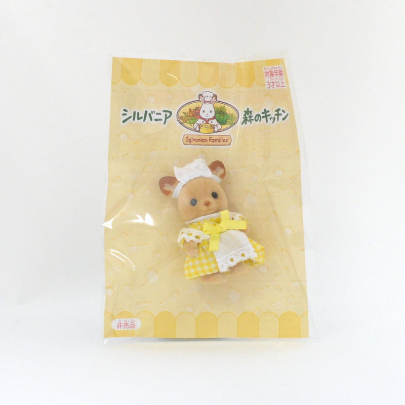 FOREST KITCHEN BABY DEER WAITRESS Yellow Sylvanian Families