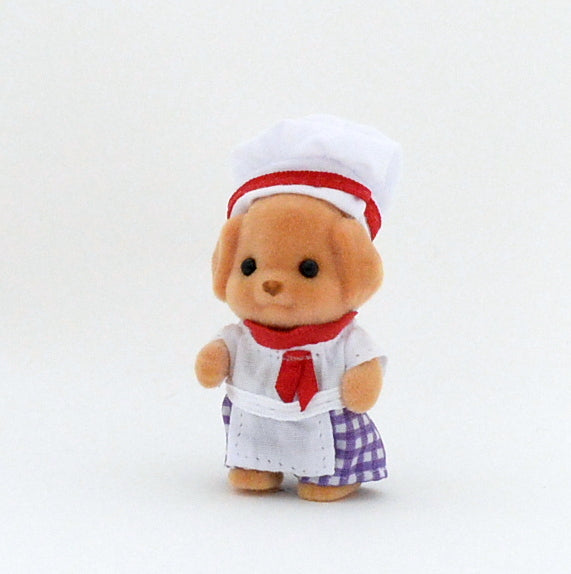 FOREST KITCHEN BABY TOY POODLE CHEF Sylvanian Families