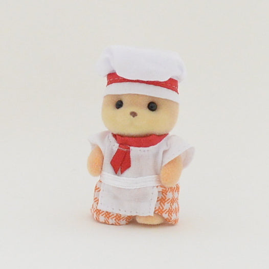 FOREST KITCHEN BABY CARAMEL DOG CHEF Sylvanian Families