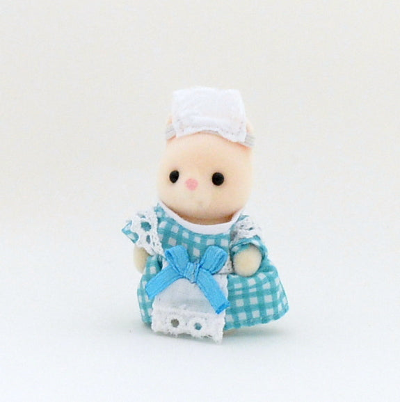 FOREST KITCHEN BABY SILK CAT WAITRESS Blue Sylvanian Families