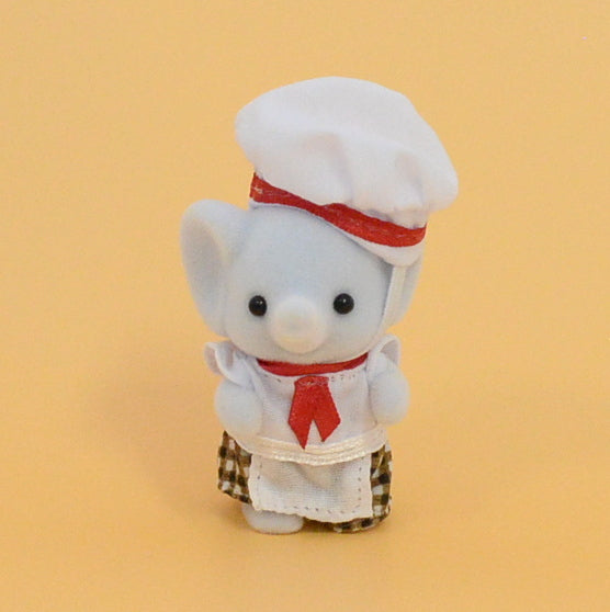 FOREST KITCHEN BABY ELEPHANT CHEF Epoch Japan Sylvanian Families