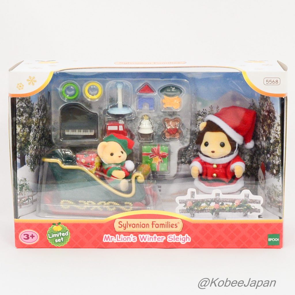 Mr.Lion’s Winter Sleigh 5568 Sylvanian Families Calico Critters