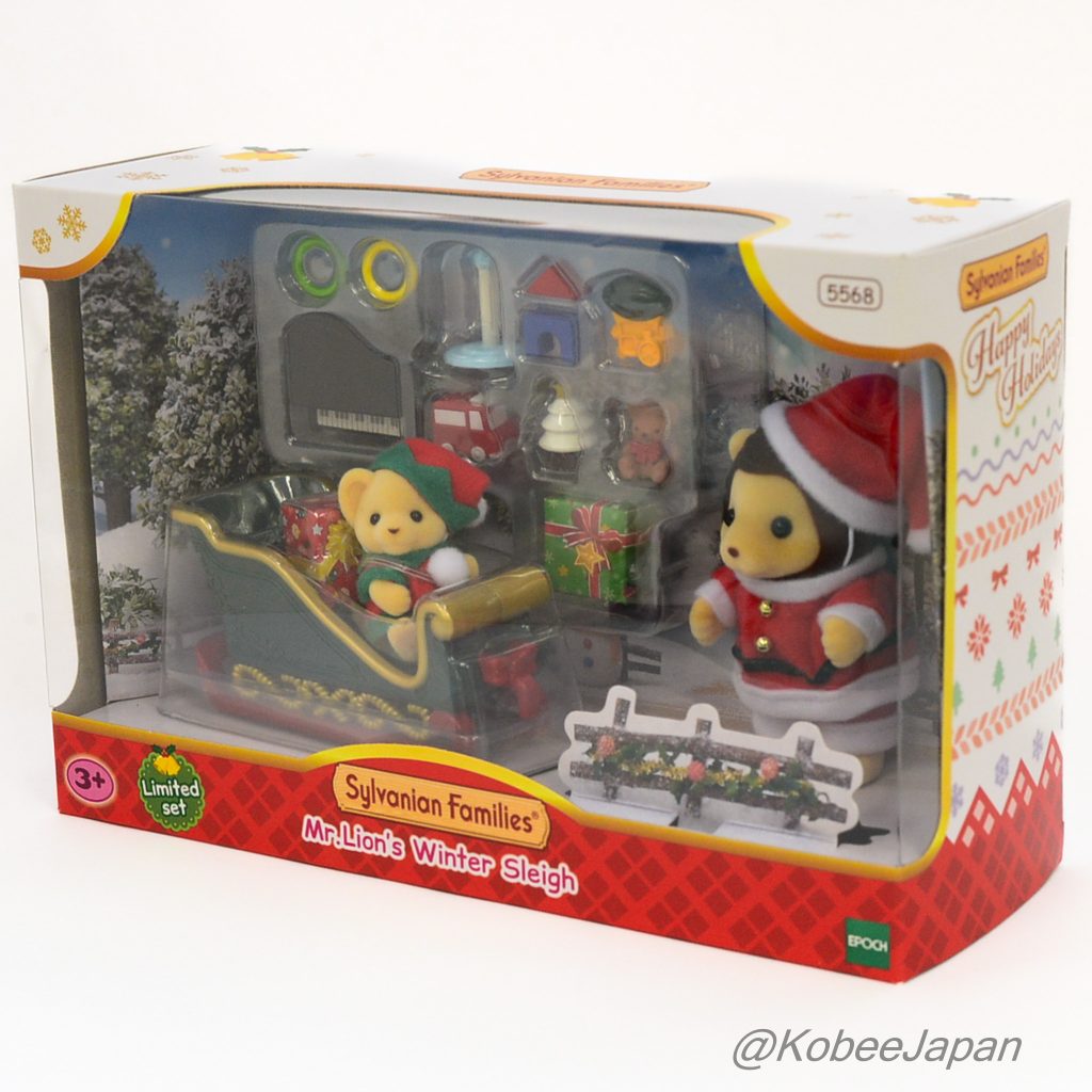 Mr.Lion’S Winter Sleigh 5568 Sylvanian Families Calico Critters