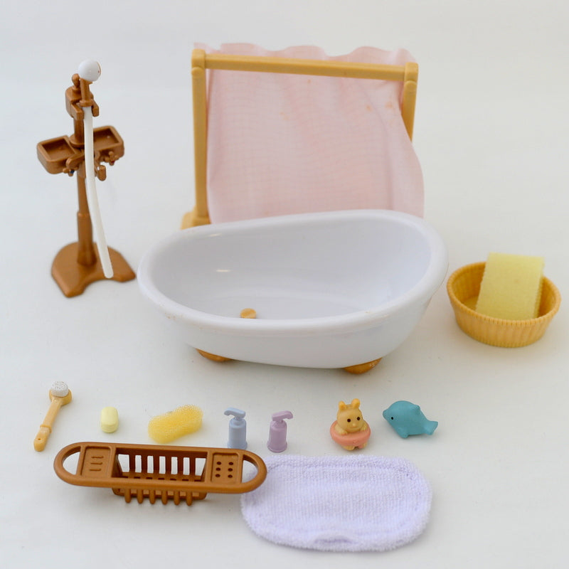 [Used] BATH SET KA-605 Epoch Sylvanian Families