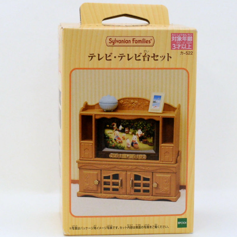 TELEVISION & TV STAND SET KA-522 Epoch 2017 Sylvanian Families