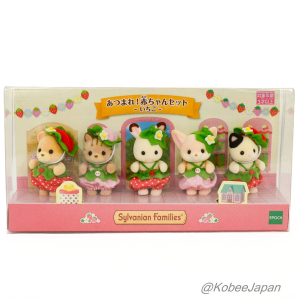 STRAWBERRY COSTUME BABIES SET Epoch Japan Sylvanian Families