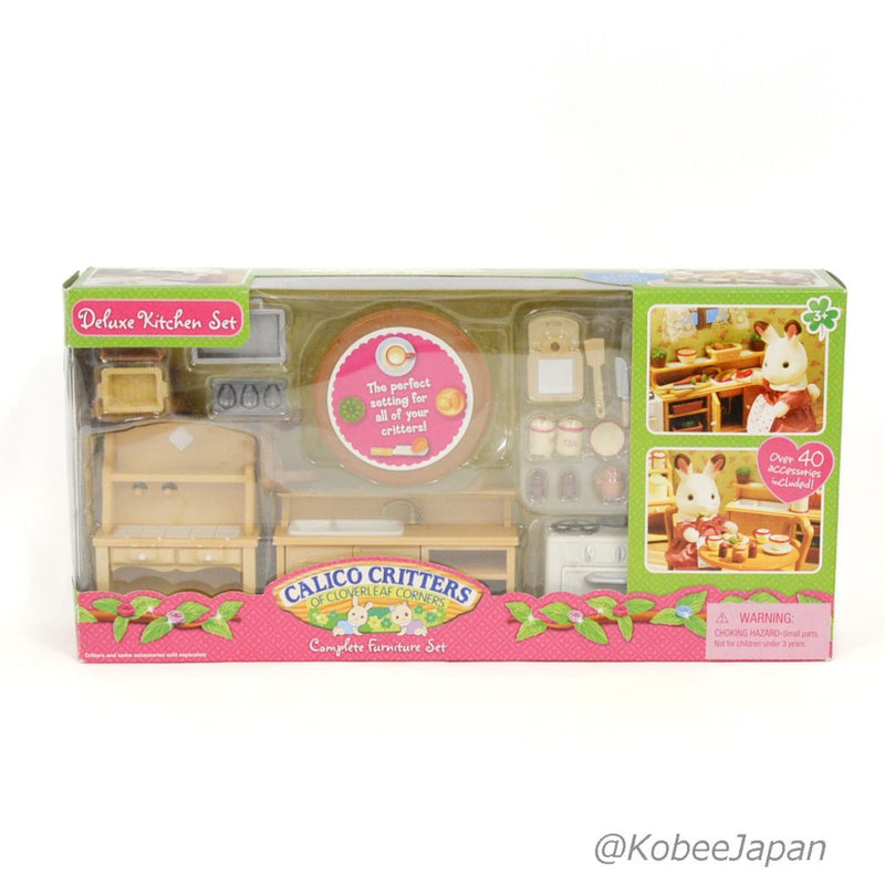 Calico Critters 豪华厨房套装 CC2267 Sylvanian Families 国际玩具