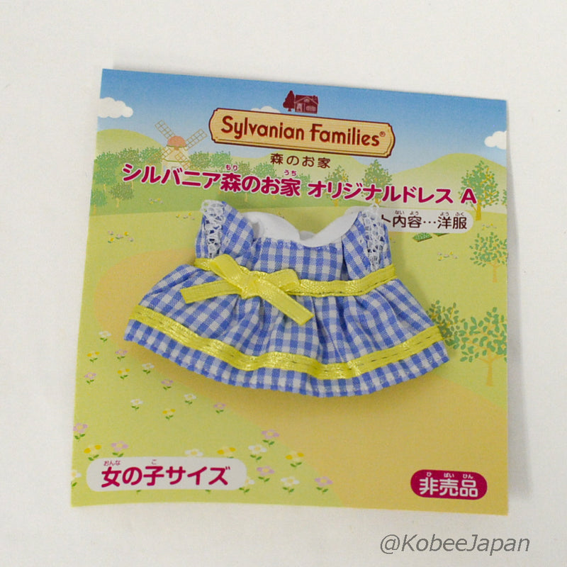 BLUE CHECK DRESS For Girl Limited Item Nagashima Japan Sylvanian Families