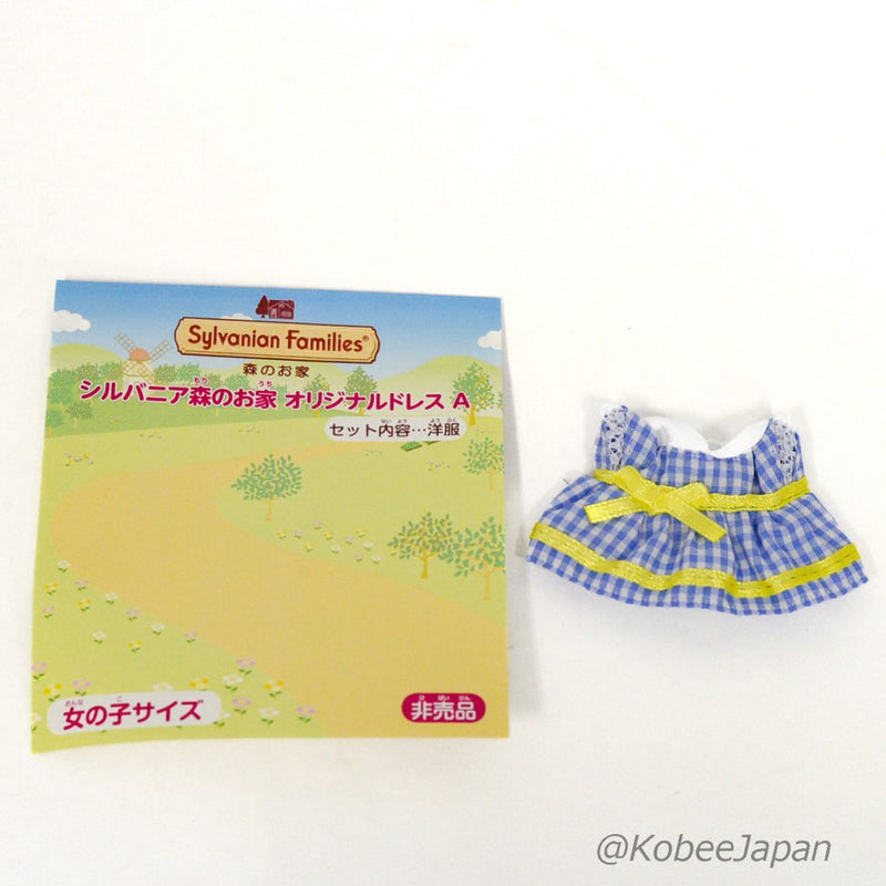 BLUE CHECK DRESS For Girl Limited Item Nagashima Japan Sylvanian Families