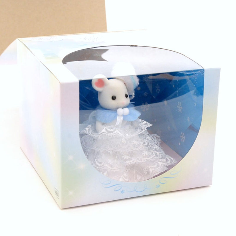 MARSHMALLOW MOUSE GIRL IN A SNOW DRESS  Epoch Sylvanian Families