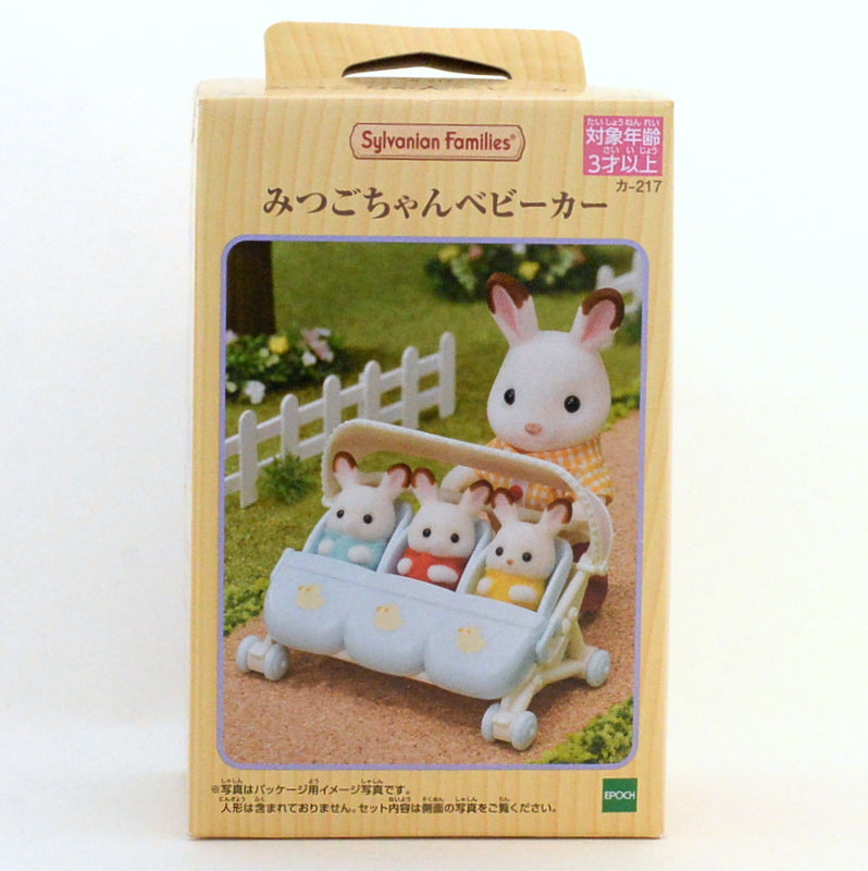 Cochecito triple KA-217 Sylvanian Families Calico Critters
