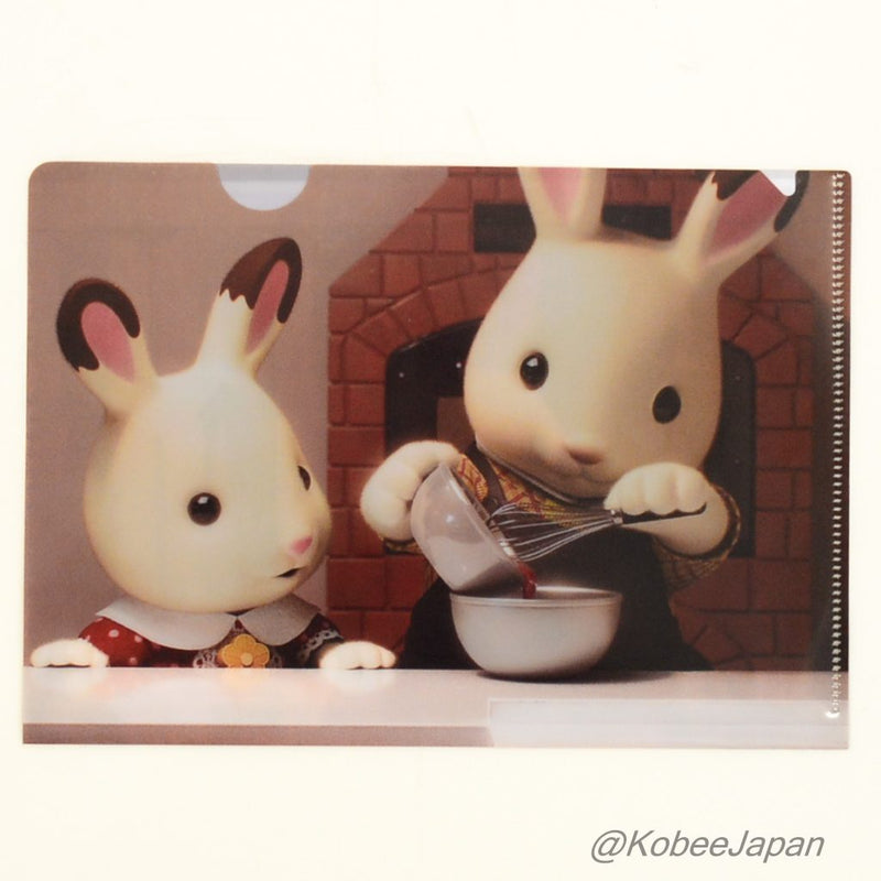 Sylvanain Families CLEAR FILE A5 CHOCOLATE RABBIT Epoch Japan Sylvanian Families