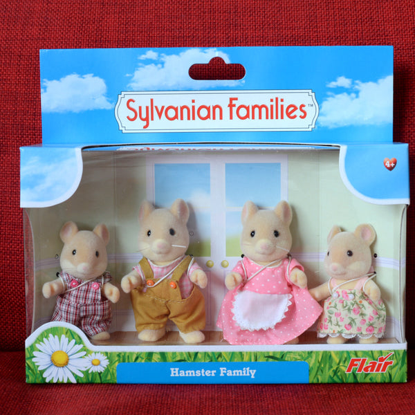 HAMSTER FAMILY 4126 Retired Rare Flair Sylvanian Families