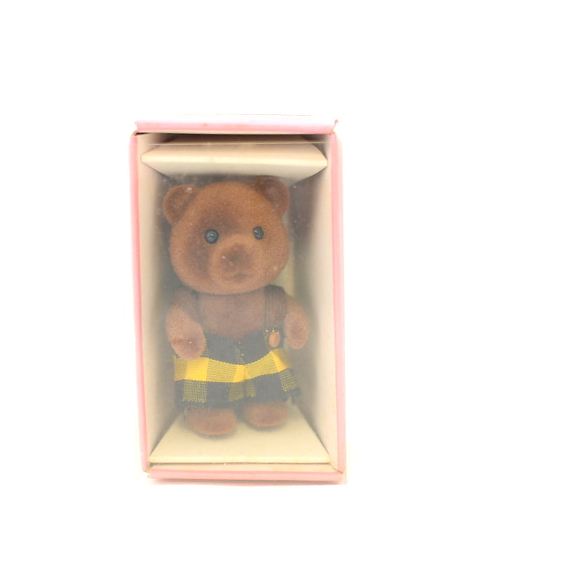 Vintage Brown Bear Boy KU-05-480 1985 Sylvanian Families Calico Critters