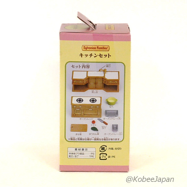 KITCHEN SET KA-411 Epoch Japan Retired Rare Sylvanian Families