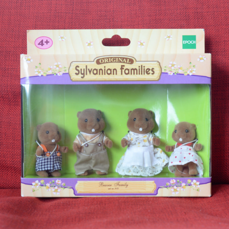 BEAVER FAMILY Epoch UK 3131 Sylvanian Families