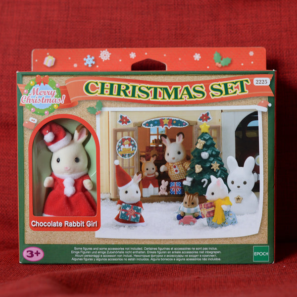 CHRISTMAS SET doll Rabbit Epoch 2225 Sylvanian Families