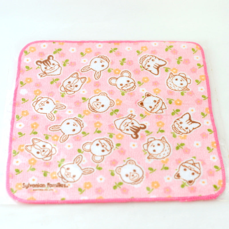 MINI TOWEL HANDKERCHIEF PINK 20x20cm  Sylvanian Families