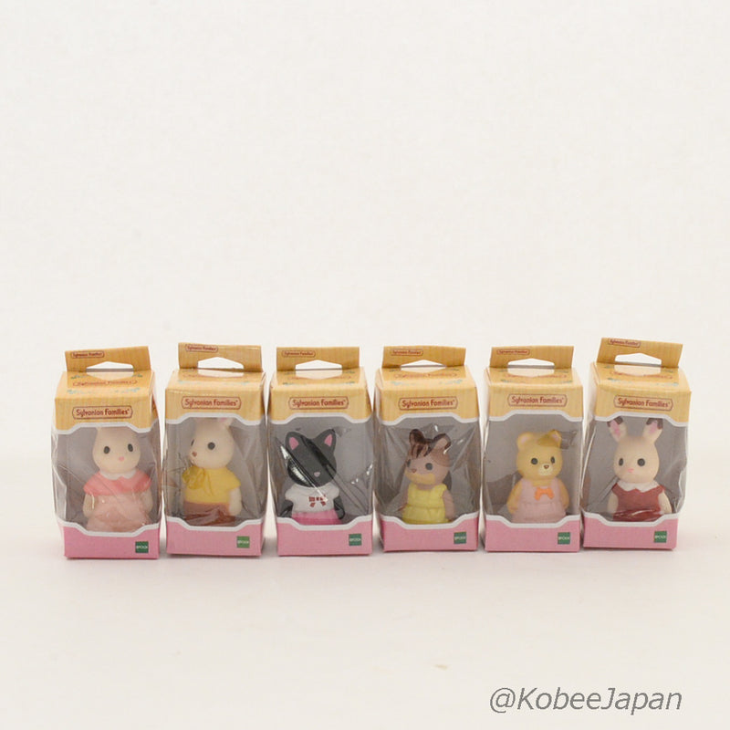 CAPSULES TOY MINIATURE FIGURE COLLECTION 6pc Set Epoch Japan  Sylvanian Families