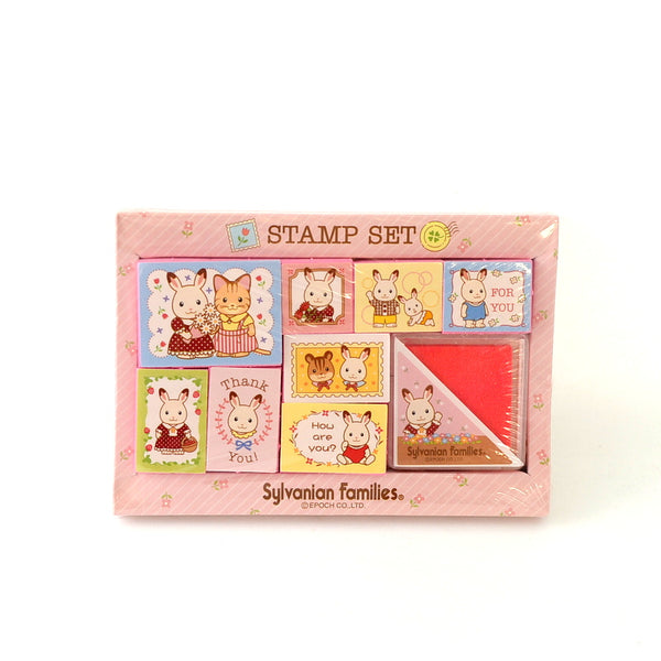 PINK STAMP SET Epoch Japan Sylvanian Families