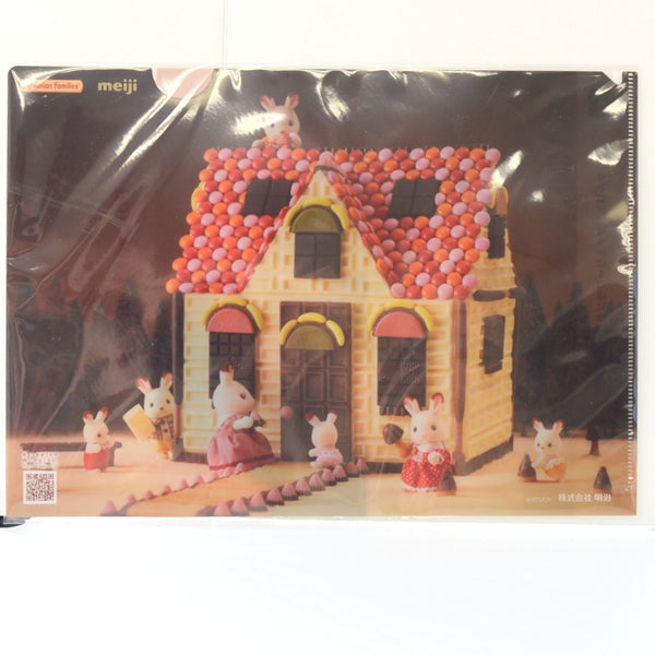 meiji collab CLEAR FILE  PLASTIC FOLDER Epoch Sylvanian Families