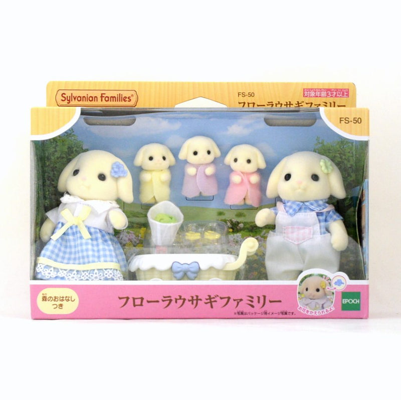 FLORA LOP RABBIT FAMILY FS-50 Epoch Japan Sylvanian Families