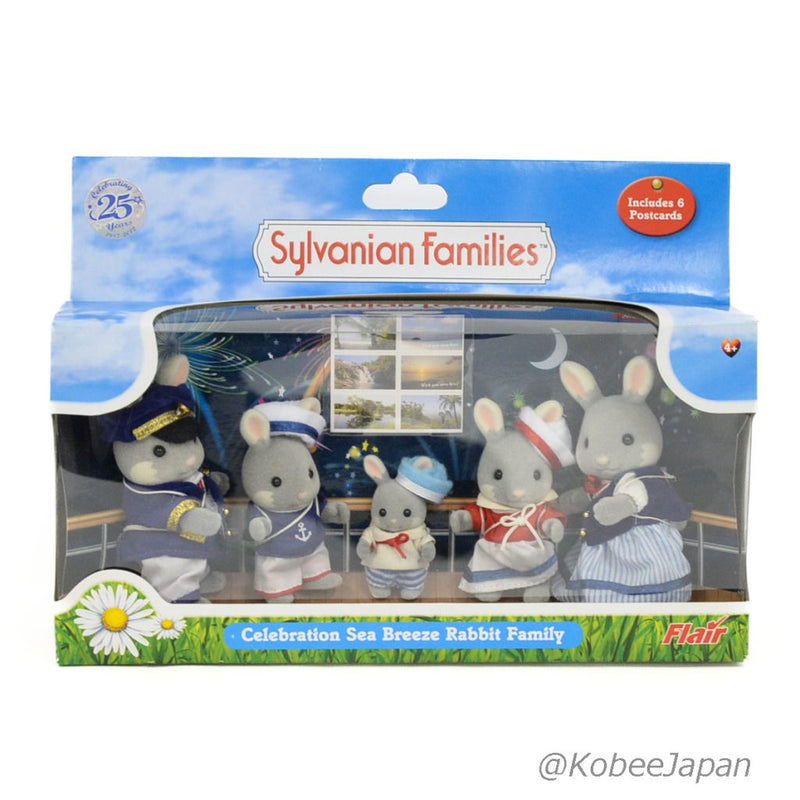 CELEBRATION SEA BREEZE RABBIT FAMILY 4774 Flair UK Calico Sylvanian Families