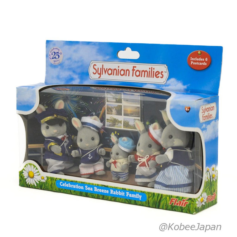 CELEBRATION SEA BREEZE RABBIT FAMILY 4774 Flair UK Calico Sylvanian Families