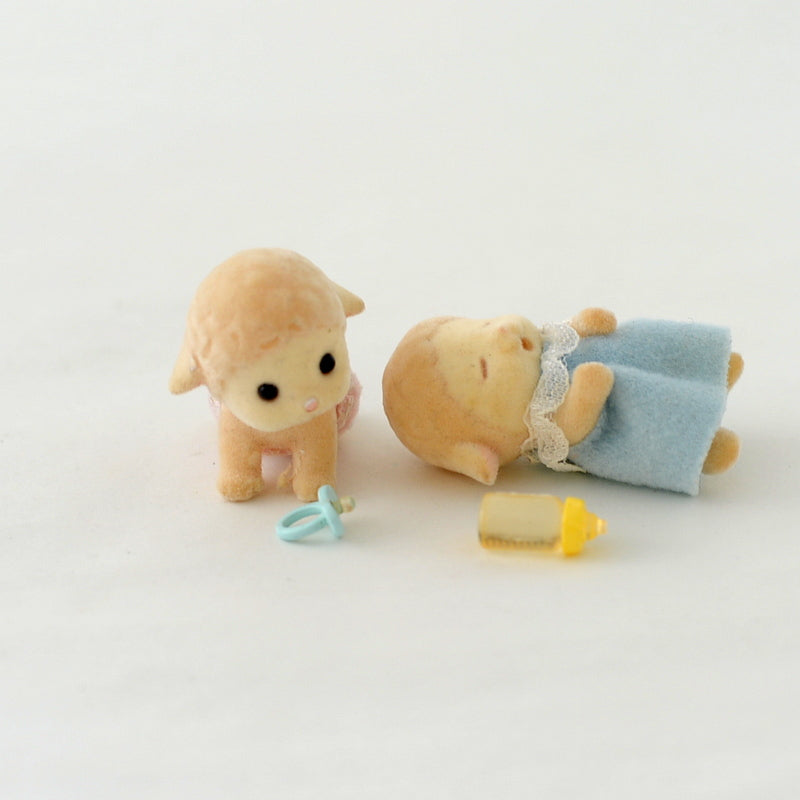 [Used] SHEEP TWINS HI-06 Epoch Japan  Sylvanian Families