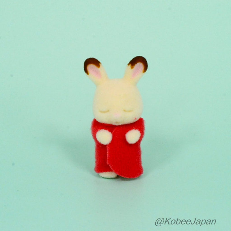 CHOCOLATE RABBIT LITTLE BABY -SLEEPY- Epoch Japan Sylvanian Families