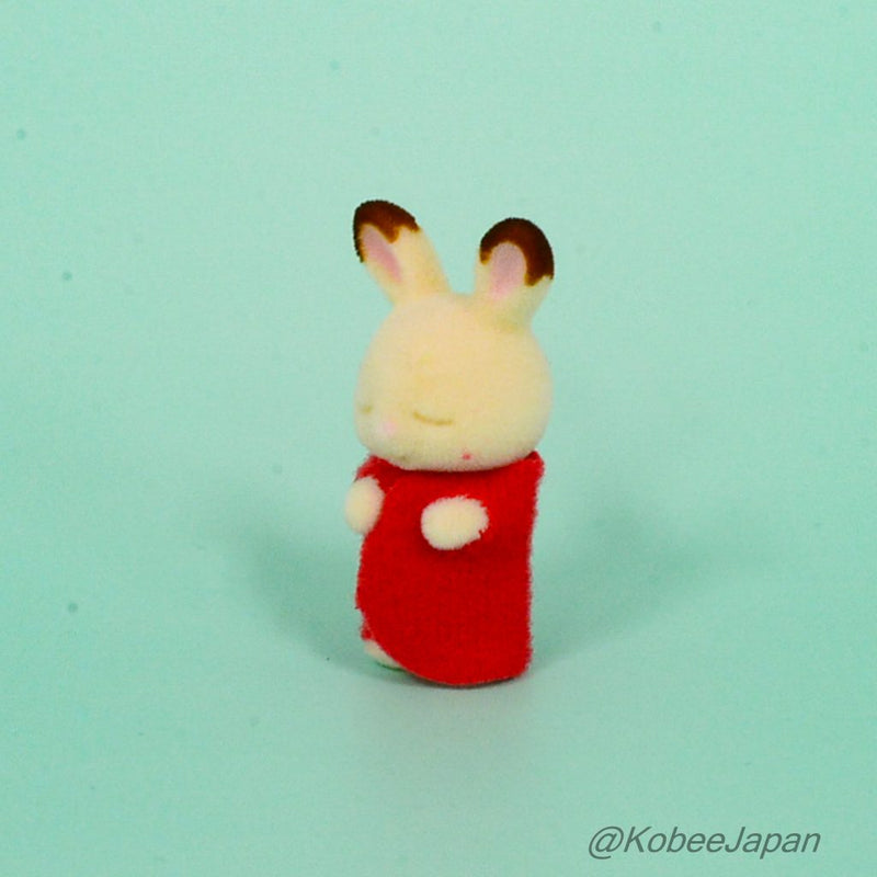 CHOCOLATE RABBIT LITTLE BABY -SLEEPY- Epoch Japan Sylvanian Families