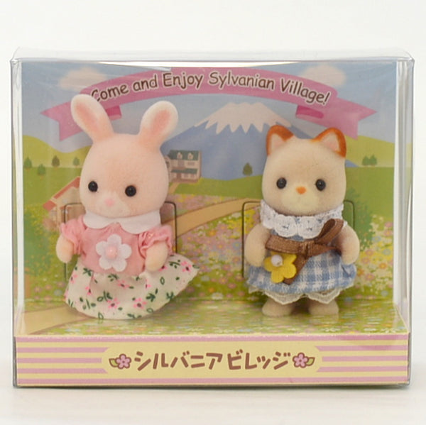 WILDFLOWER RABBIT SOYOKAZE BREEZY CAT BABY PAIR Grinpa Sylvanian Families