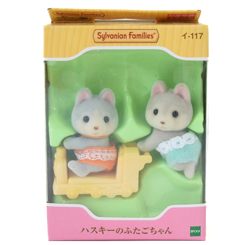 HUSKY DOG TWIN BABIES I-117 Japan Sylvanian Families