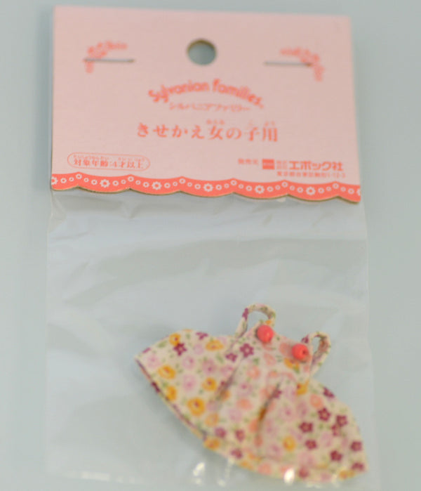 DRESS FOR GIRL Flower Pattern Epoch Japan Sylvanian Families