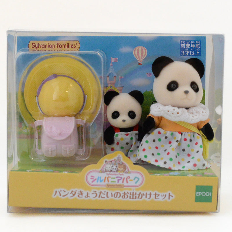 Panda Seting Set Sylvanian Park Epoch Japón New-Lanzamiento