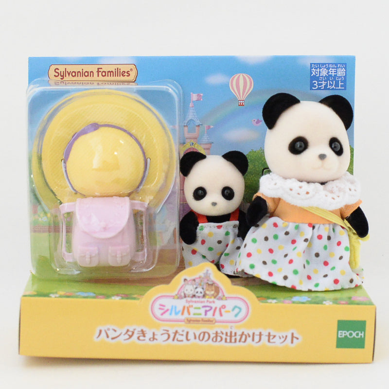 Panda Seting Set Sylvanian Park Epoch Japón New-Lanzamiento