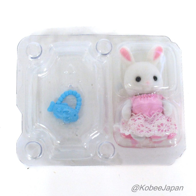 BABY SEA FRIENDS SERIES BABY WHITE RABBIT WITH FISH BAG Japan Sylvanian Families