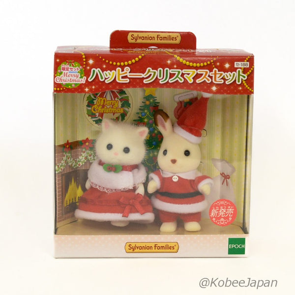 Feliz conjunto de Navidad Época Calico Critters