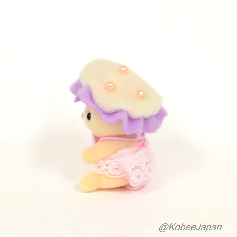 BABY AQUA PARADE SERIES BABY SILK CAT WITH JELLYFISH HAT Sylvanian Families